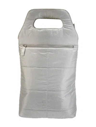 Pre-owned Helmut Lang Nylon Top Handle Bag Vintage In Gray