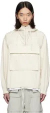 HELMUT LANG OFF-WHITE GUSSET PULLOVER JACKET