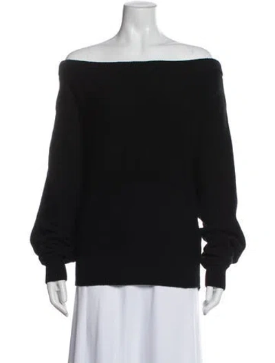 Pre-owned Helmut Lang Off-the-shoulder Sweater W/ Tags In Black