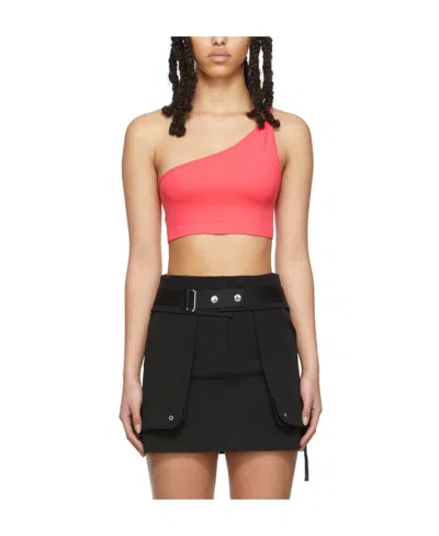 Helmut Lang One-shoulder Navel Vest In Black