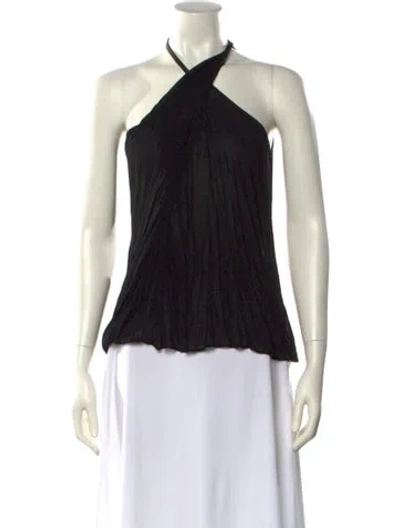 Pre-owned Helmut Lang One-shoulder Sleeveless Top In Blue