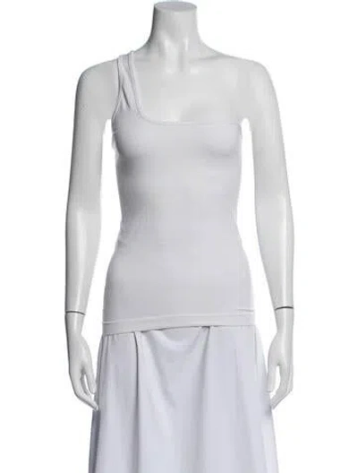Pre-owned Helmut Lang One-shoulder Sweater In Blue