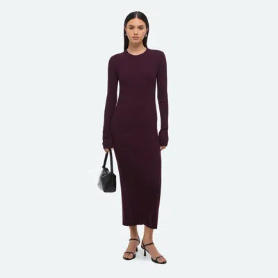 HELMUT LANG OPEN-BACK RIBBED DRESS