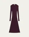 Helmut Lang Open-back Ribbed Wool Dress