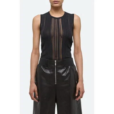 HELMUT LANG HELMUT LANG OPEN BACK SEMISHEER SLEEVELESS SWEATER