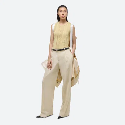 Helmut Lang Open Back Top In Butter