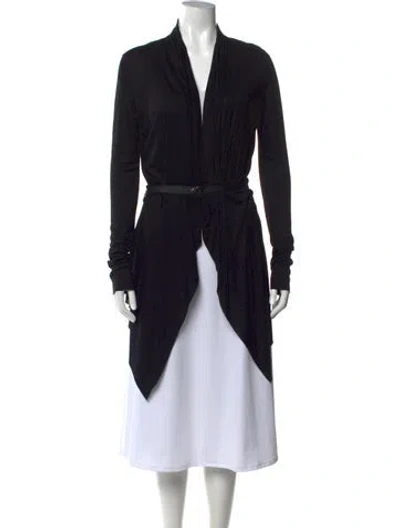 Pre-owned Helmut Lang Open Front Sweater In Black