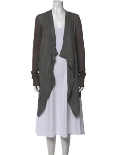 Pre-owned Helmut Lang Open Front Sweater In Grey