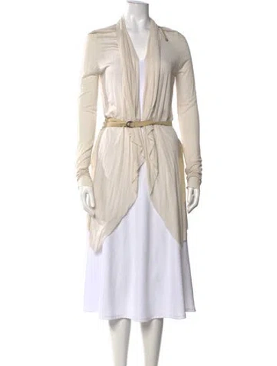 Pre-owned Helmut Lang Open Front Sweater In Neutrals