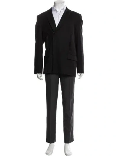 Pre-owned Helmut Lang Overcoat In Black