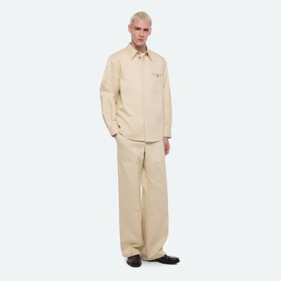 Helmut Lang Chino Twill Pocket Overshirt In Neutral