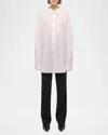 Helmut Lang Oversized Long-sleeve Shirt In White