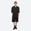 Helmut Lang Oversized Pj Shirt In Black/black