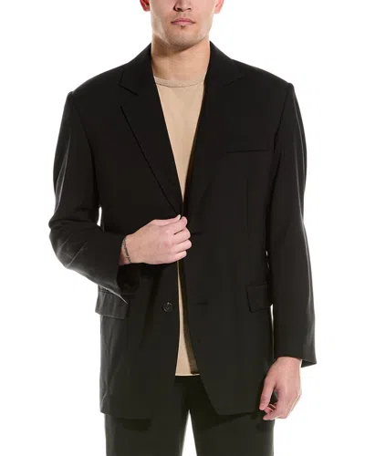 Helmut Lang Oversized Wool-blend Blazer In Black