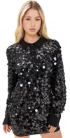 Helmut Lang Paillette Polo Pail 2 Black In Black