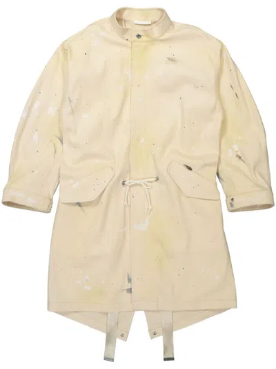 HELMUT LANG PAINT SPLATTER-EFFECT PARKA