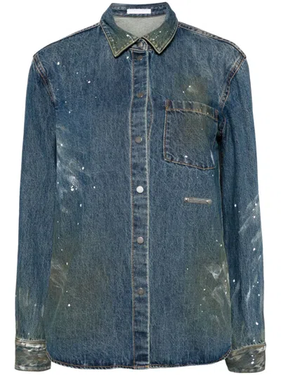 HELMUT LANG PAINTED DENIM SHIRT