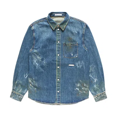 Pre-owned Helmut Lang Painter Denim Shirt 'blue' | Men's Size 44