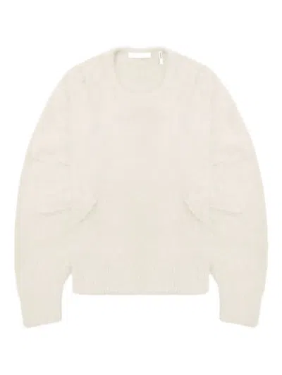 Helmut Lang Panelled Sweater In Neutral