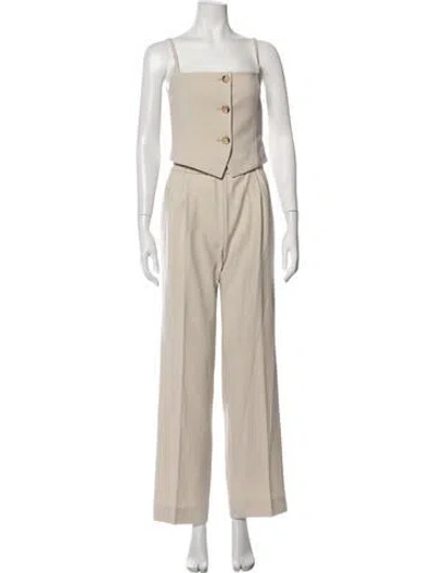 Pre-owned Helmut Lang Pant Set W/ Tags In Neutrals