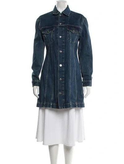 Pre-owned Helmut Lang Parka In Blue