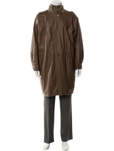 Pre-owned Helmut Lang Parka In Brown