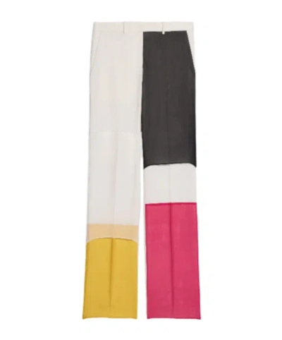 Helmut Lang Patchwork Car Trousers In Multi