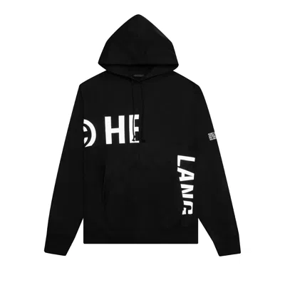 Pre-owned Helmut Lang Patchwork Logo Hoodie 'black' | Men's Size S