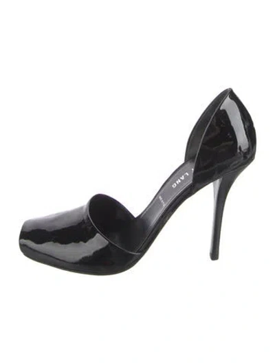 Pre-owned Helmut Lang Patent Leather Pumps In Black