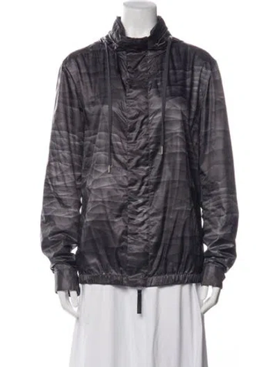 Pre-owned Helmut Lang Patterned Jacket In Purple
