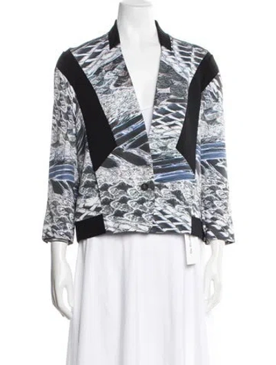 Pre-owned Helmut Lang Patterned Jacket W/ Tags In White