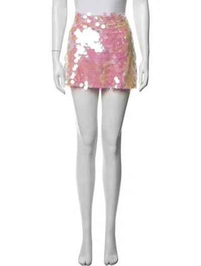 Pre-owned Helmut Lang Patterned Mini Skirt In Multicolor