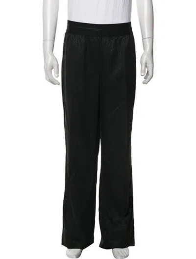 Pre-owned Helmut Lang Patterned Pants In Black