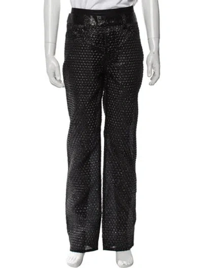 Pre-owned Helmut Lang Patterned Pants W/ Tags In Black/metallic