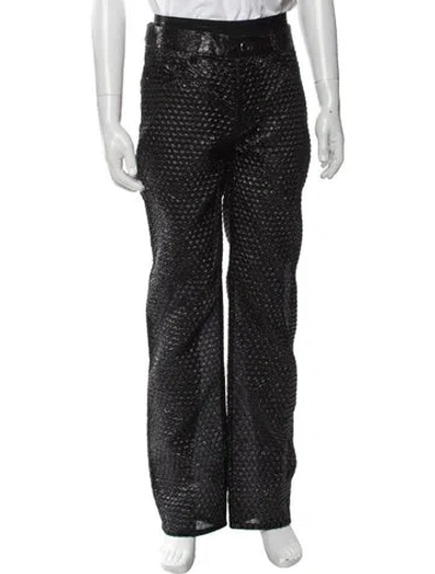 Pre-owned Helmut Lang Patterned Pants W/ Tags In Black/metallic