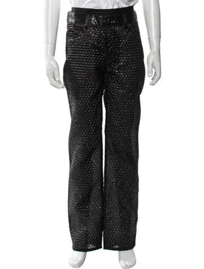Pre-owned Helmut Lang Patterned Pants W/ Tags In Black/metallic