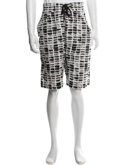 Pre-owned Helmut Lang Patterned Shorts In White