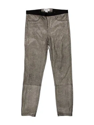 Pre-owned Helmut Lang Patterned Skinny Leg Pants W/ Tags In Gray