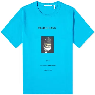 Helmut Lang Photograph-print Cotton T-shirt In Blue