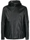 Helmut Lang Photograph-print Leather Jacket In Schwarz