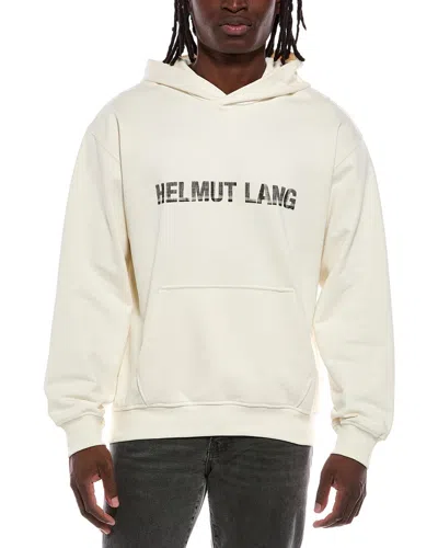 Helmut Lang Plaid Logo Hoodie In Neutral