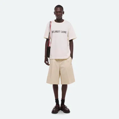 Helmut Lang Check Logo Graphic T-shirt In White