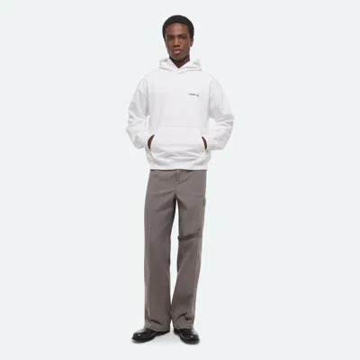 Helmut Lang Plastic Hoodie In White