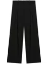 Helmut Lang Pleat Detailing Tailored Trousers In 黑色