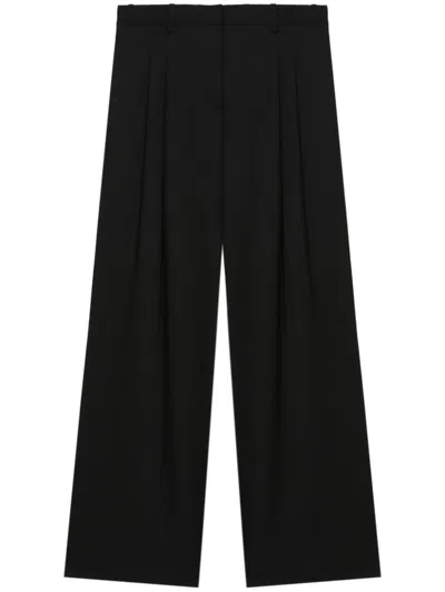 Helmut Lang Pleat Detailing Tailored Trousers In 黑色