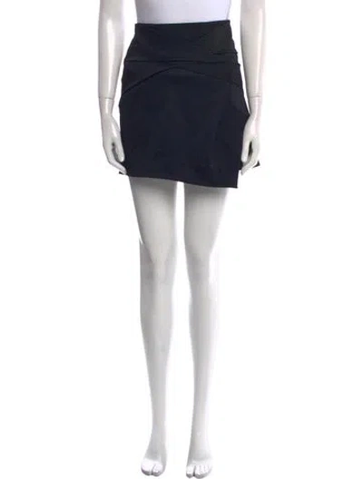 Pre-owned Helmut Lang Pleated Accents Mini Skirt In Black