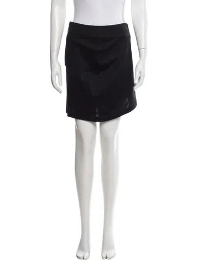 Pre-owned Helmut Lang Pleated Accents Mini Skirt In Black