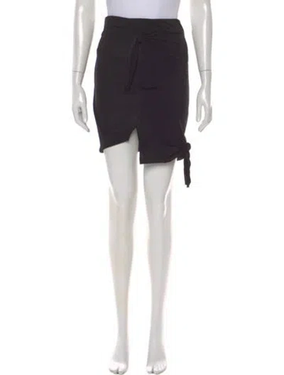 Pre-owned Helmut Lang Pleated Accents Mini Skirt In Black