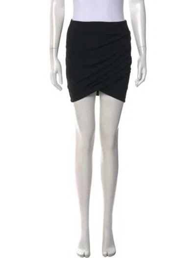 Pre-owned Helmut Lang Pleated Accents Mini Skirt In Black