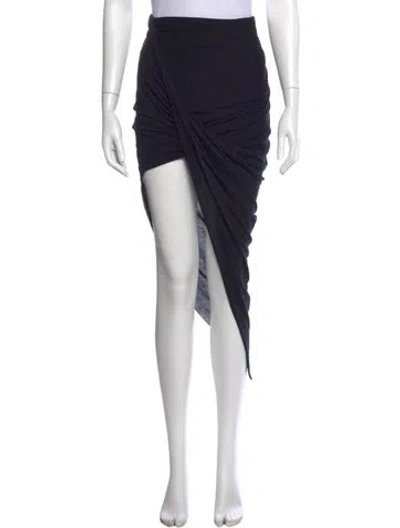 Pre-owned Helmut Lang Pleated Accents Mini Skirt In Black